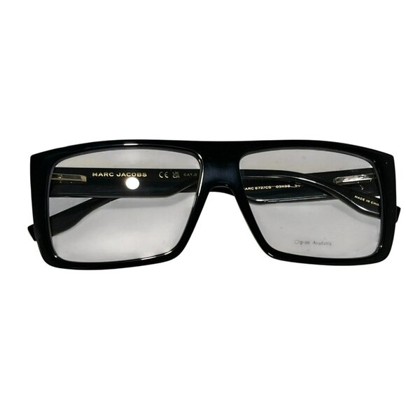 Marc Jacobs Black and White Oversized Sunglasses with Yellow Case main image 6